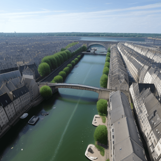 AI generated: ville sous l'eau