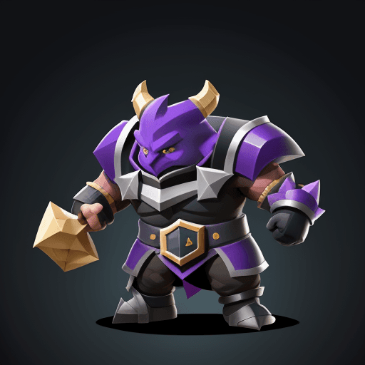 AI generated: New evolution of Megaknight in clash royale 