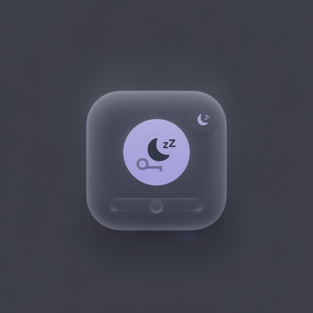 AI generated: geometric device shape, same form as base IoT devices but desaturated and 
dim, muted grey #5A5078 d...