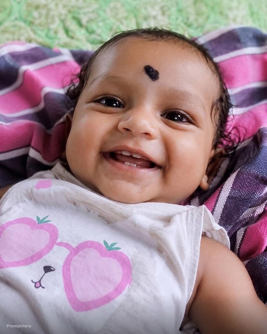 AI generated: happy baby
