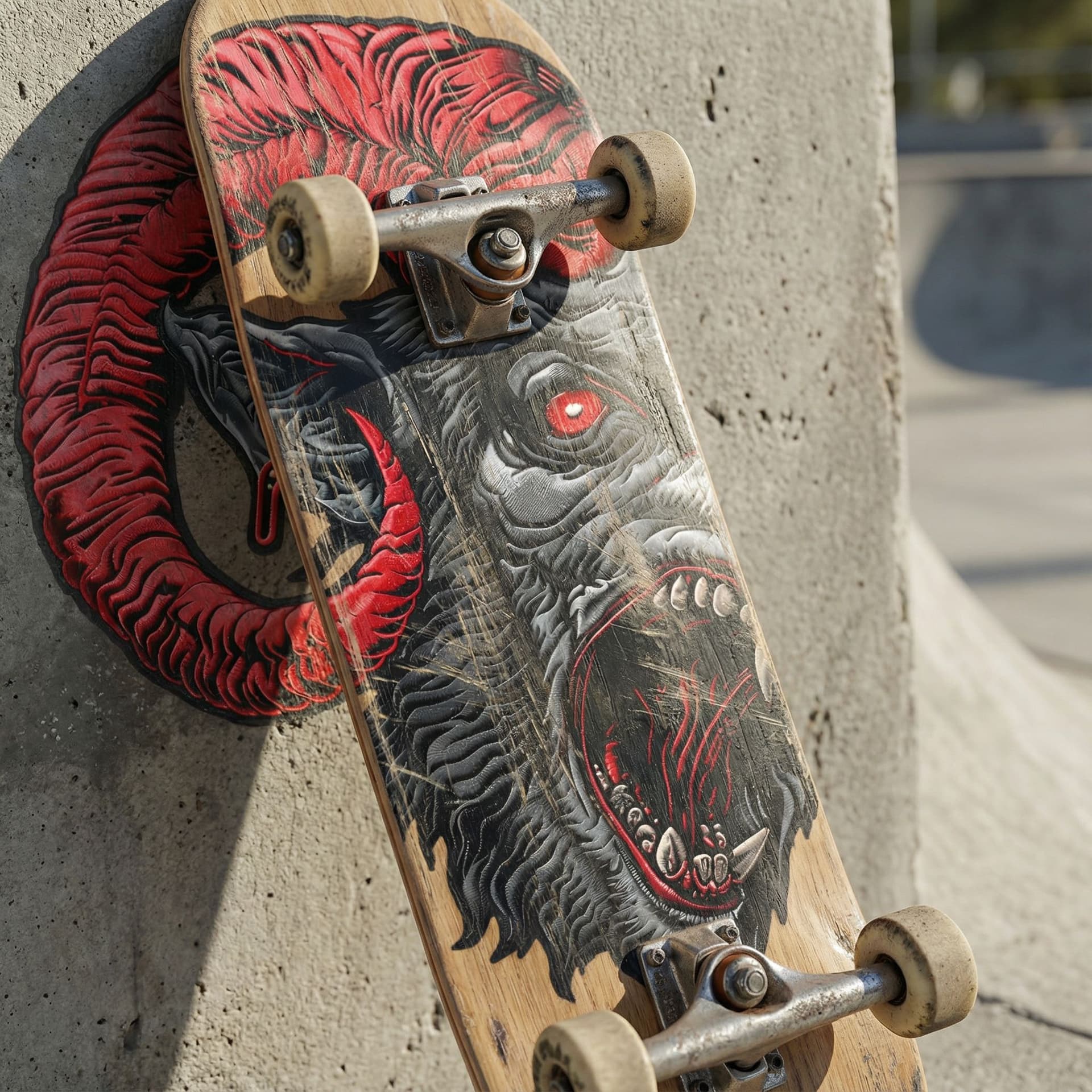 AI generated: this image on the skate realistic 