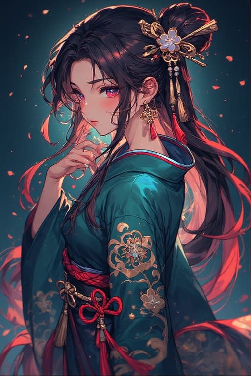 AI generated: (anime art of a cute girl  masterpiece, 4k, best quality, anime art
