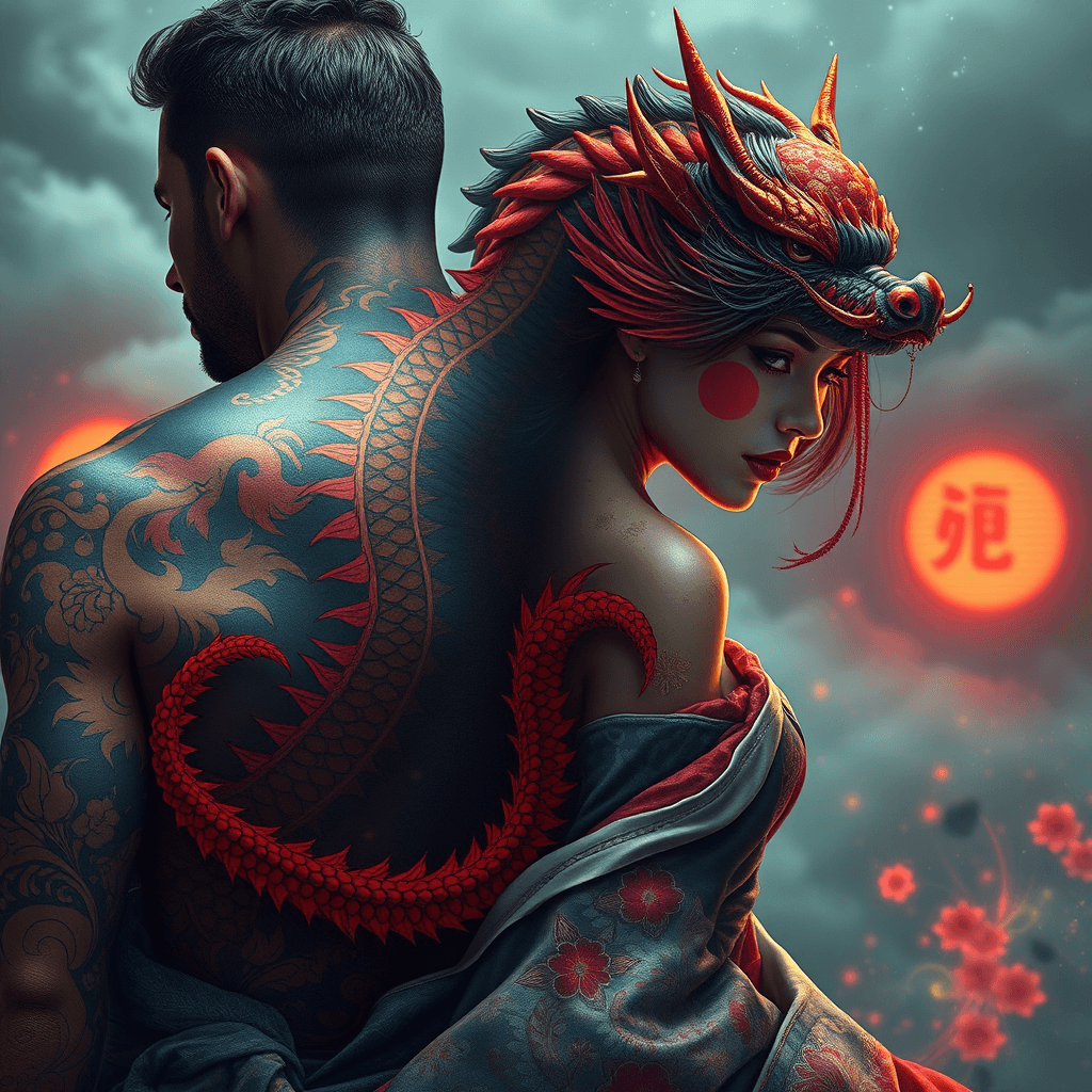 AI generated: Japanese Dragon