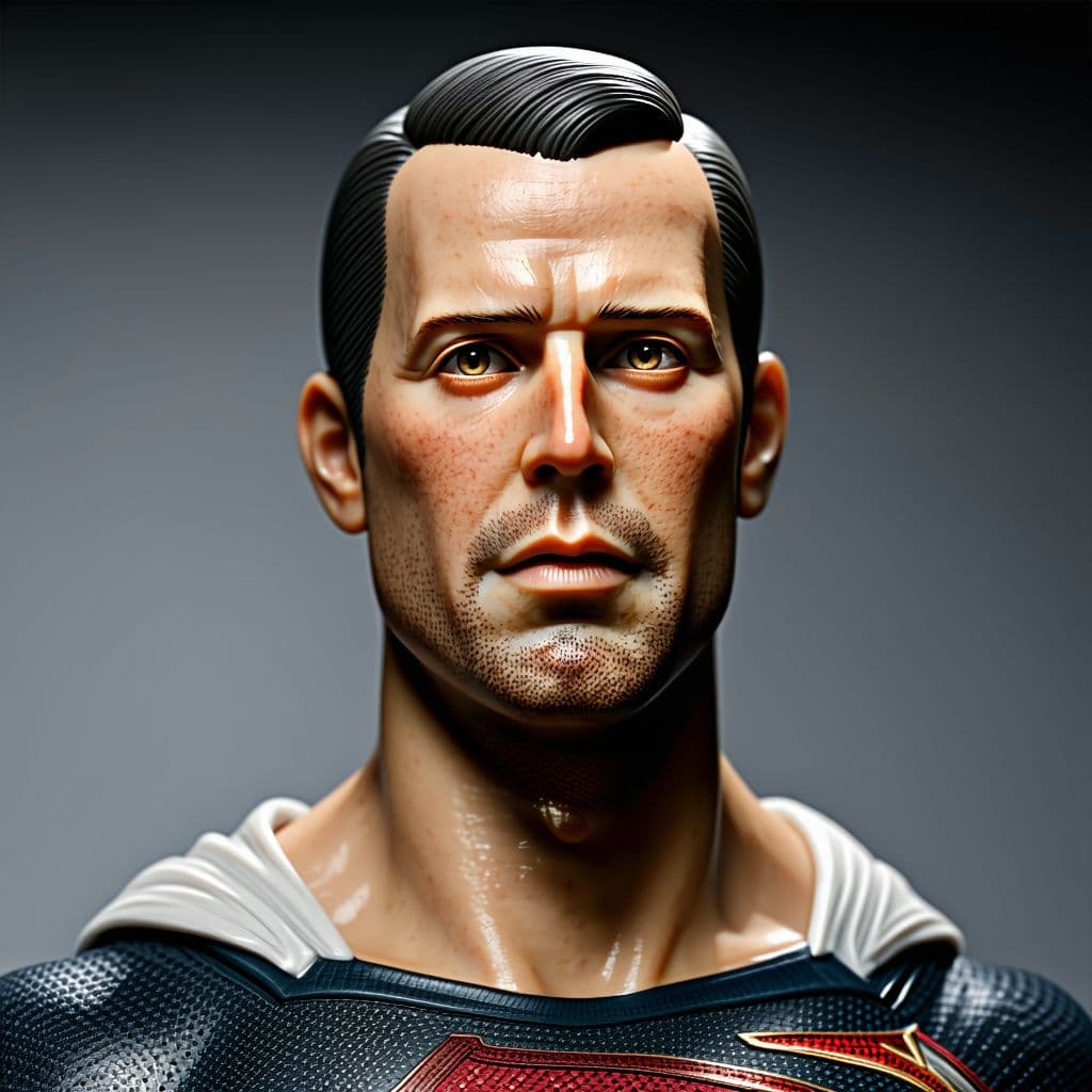 AI generated: dave blunts wax figure, high quality, photorealistic, 8k, graphic rendering, masters