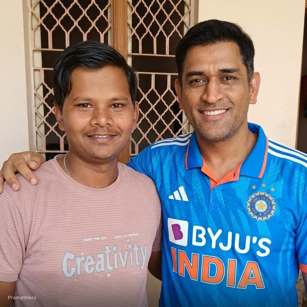 AI generated: Add dhoni with me