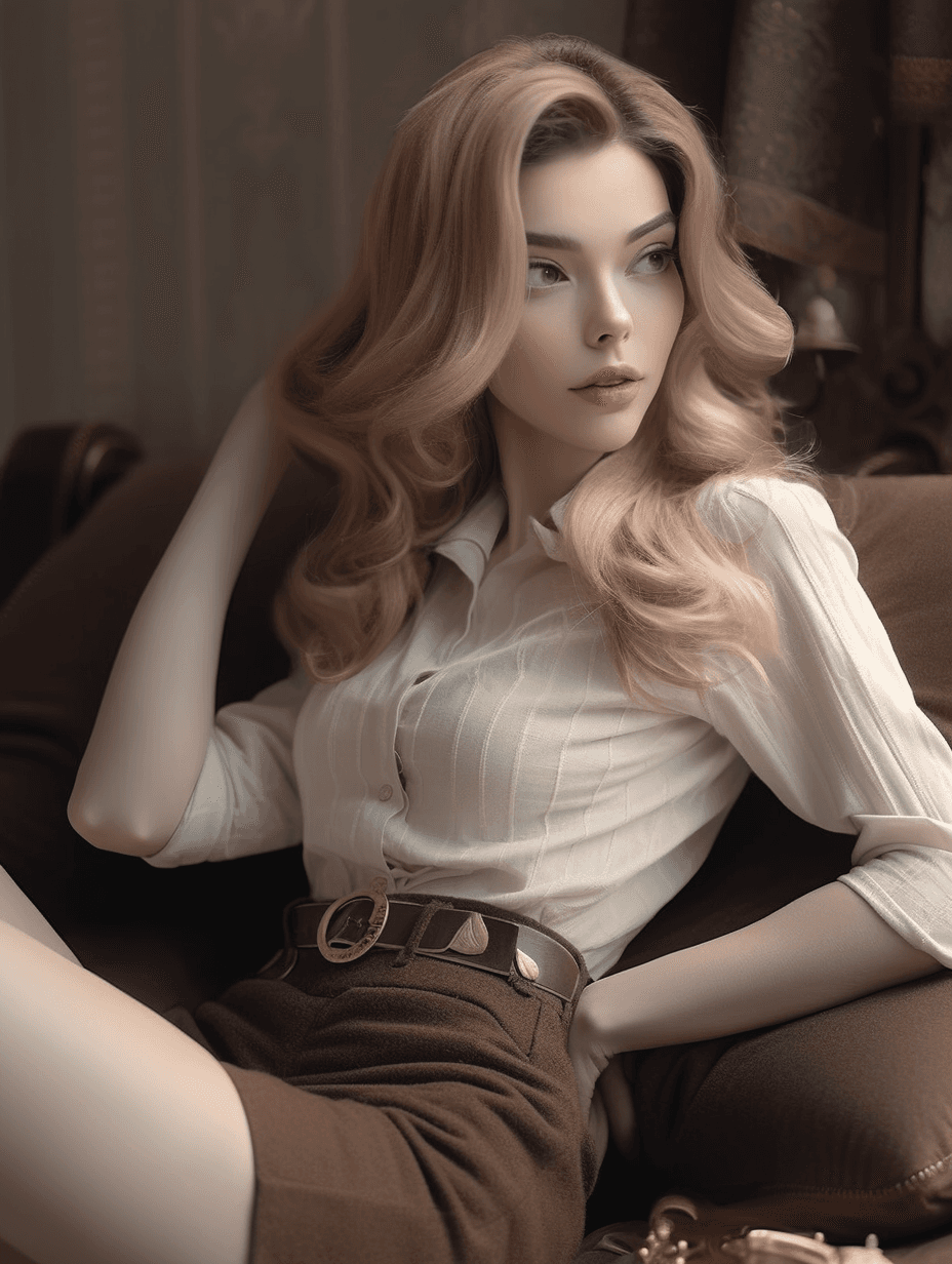 AI generated: https://s.mj.run/YwTuw9LFGgs, Cowgirl wearing lingery, aged 35, lying on bed, sem sutiã, showing sho...