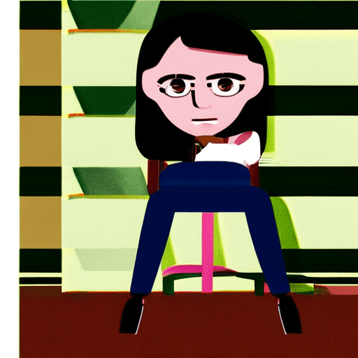 AI generated: creates a realistic image of a first-person view from a beige sofa where mother and daughter are see...