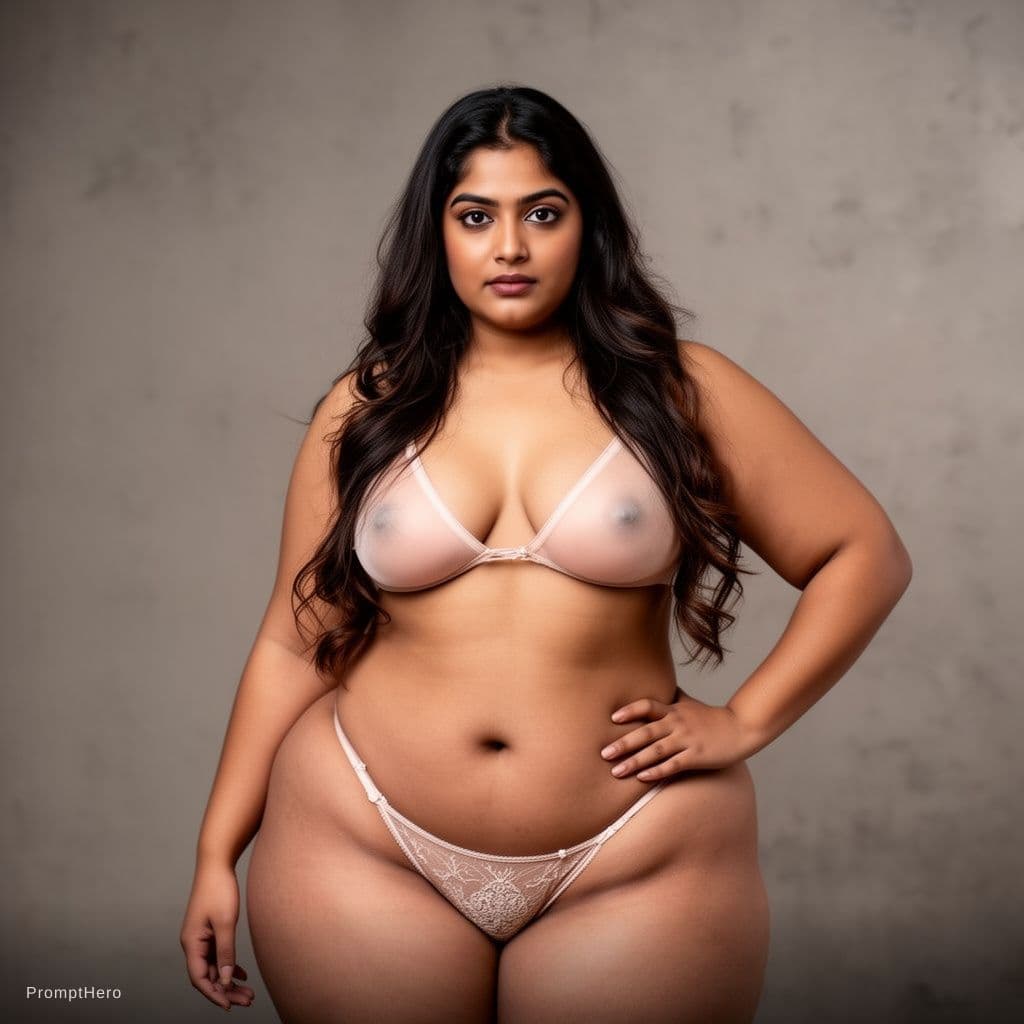 AI generated: 19 years old college indian girl with big ass and thick thighs full naked 