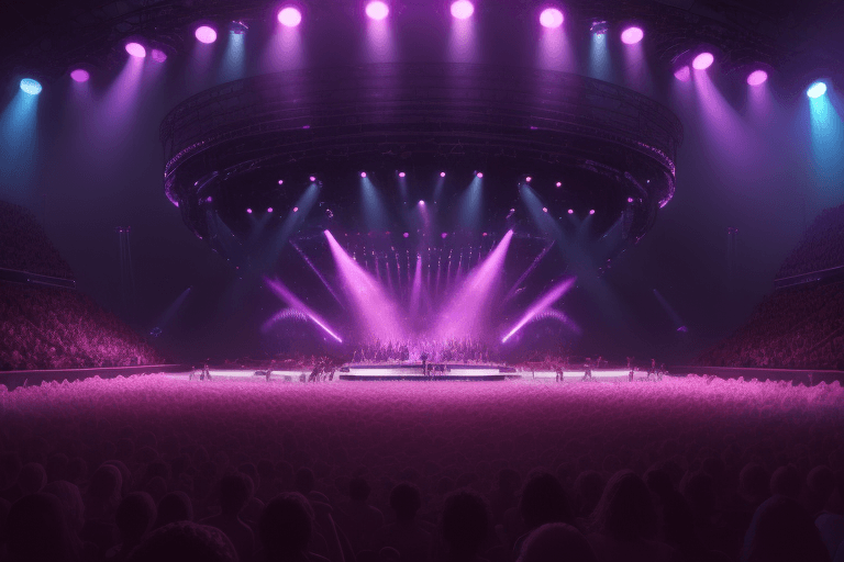AI generated: the most amazing dream you ever had about american girls band idol concert, hyper realistic, ambient...