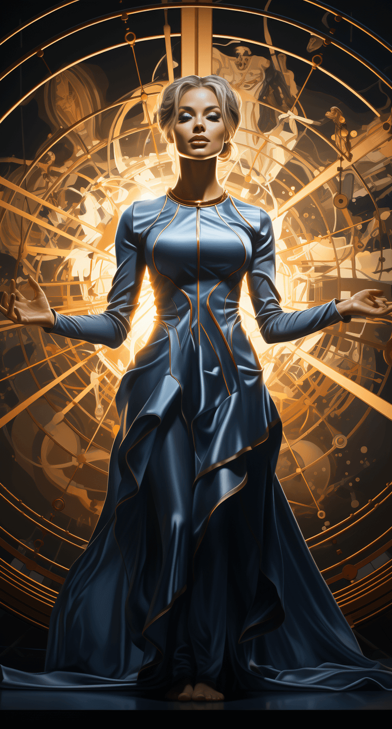 AI generated: beautiful ballerina performing in front of studio lighting, in the style of jocelyn hobbie, light br...