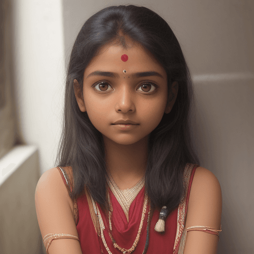 AI generated: Indian girl 
