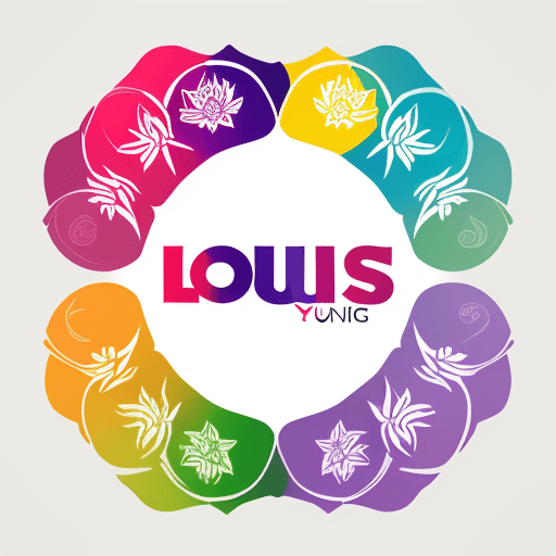 AI generated: create a logo, look like lotus and there is a word "Yui" with Hong Kong culture,
colourful


