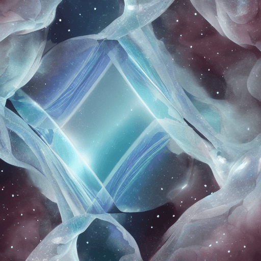 AI generated: two time prisms hugging each other in the clouds, multi-panel compositions, in the style of ethereal...