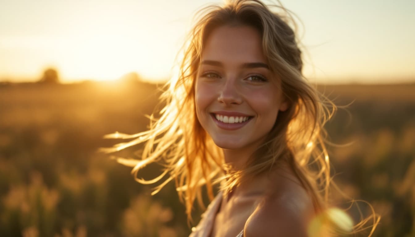 AI generated: Scene 1: Soft and Natural

Pose: The girl stands in an open field, facing the sun. Her hair is sligh...