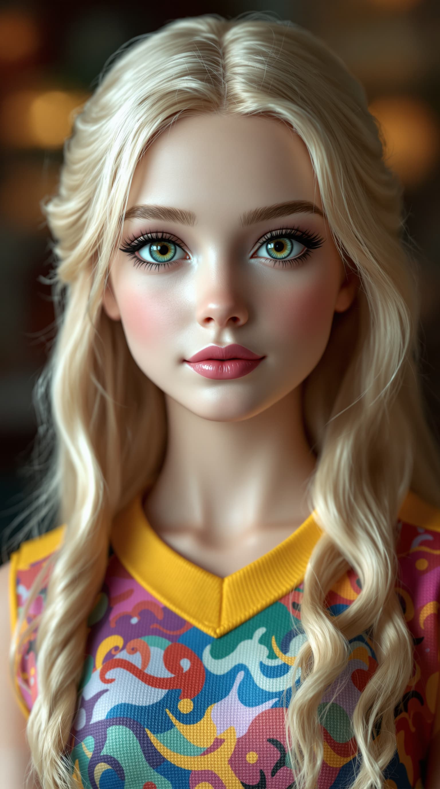 AI generated: A professional photograph showcases the most stunning antique porcelain figurine of Princess Charlot...