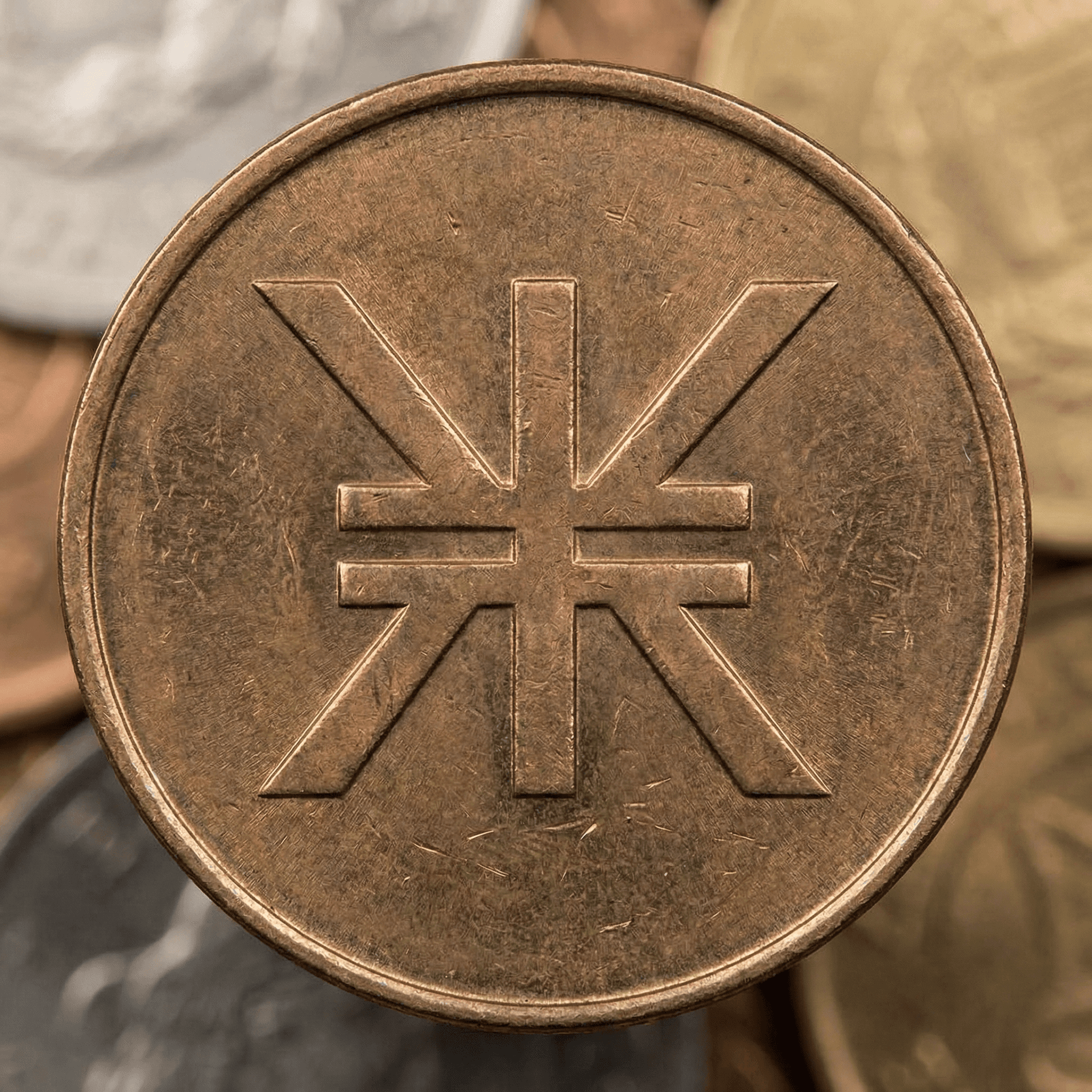 AI generated: make the letter "K" look like a symbol for currency but also make it symmetrical 