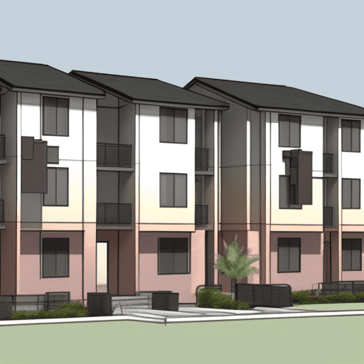 AI generated: Sample Sketch of a Residential Complex with a Social Behavior Model