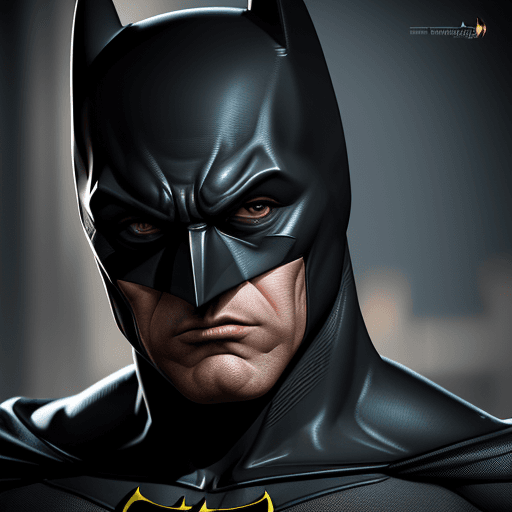 AI generated: a logo Batman character, realistic, ultra detailing, 8k sharp focus, highly detailed, photorealism