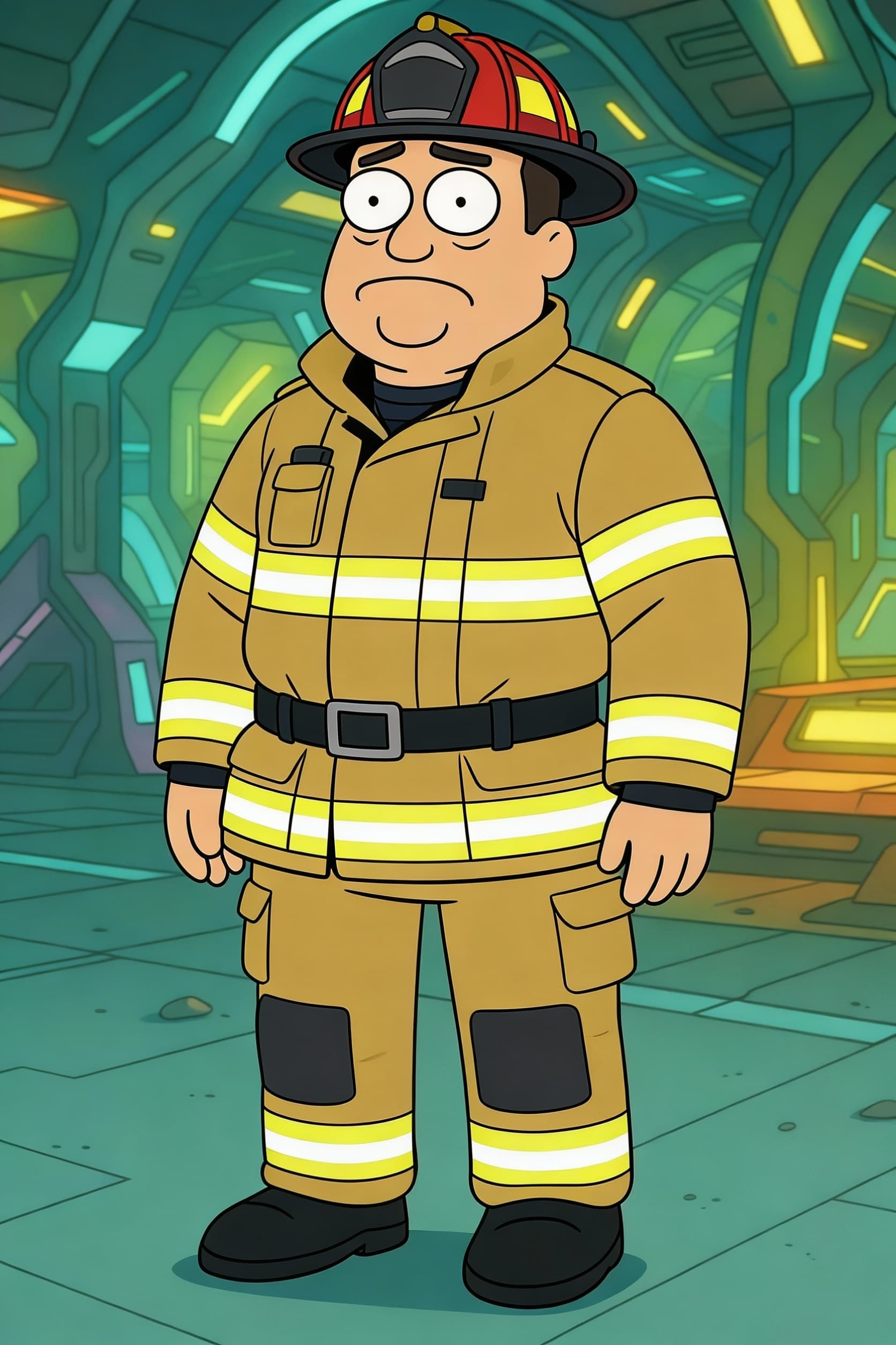 AI generated: create a fire department guy