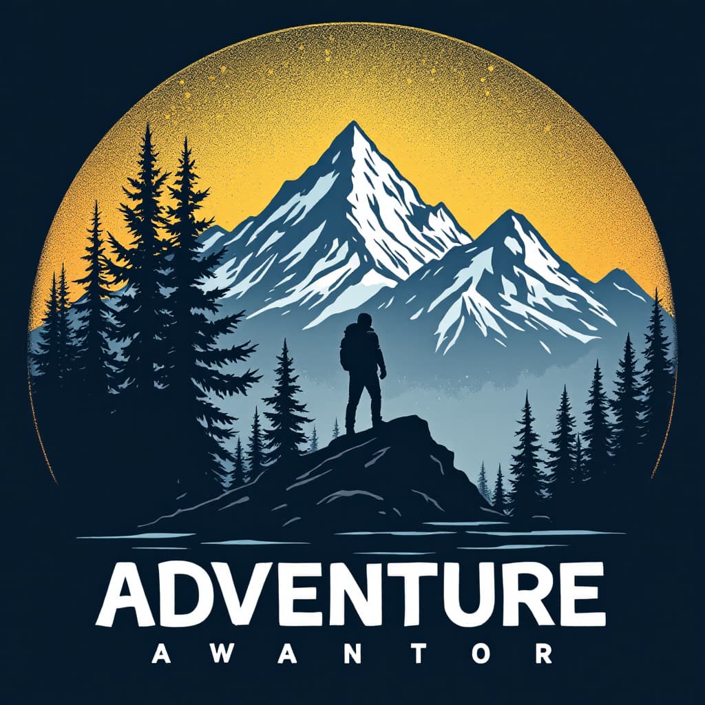 AI generated: adventure T-Shirt logo 