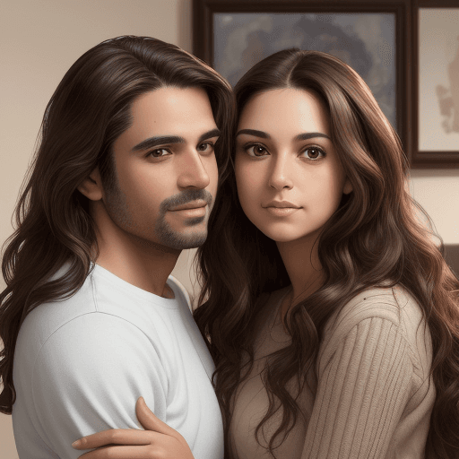 AI generated: (masterpiece), best quality, expressive eyes, Latin face, couple, perfectly detailed of a couple sta...