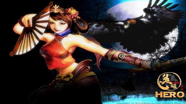 AI generated: An chinese female fighter using sword as weapon in a battle ready pose