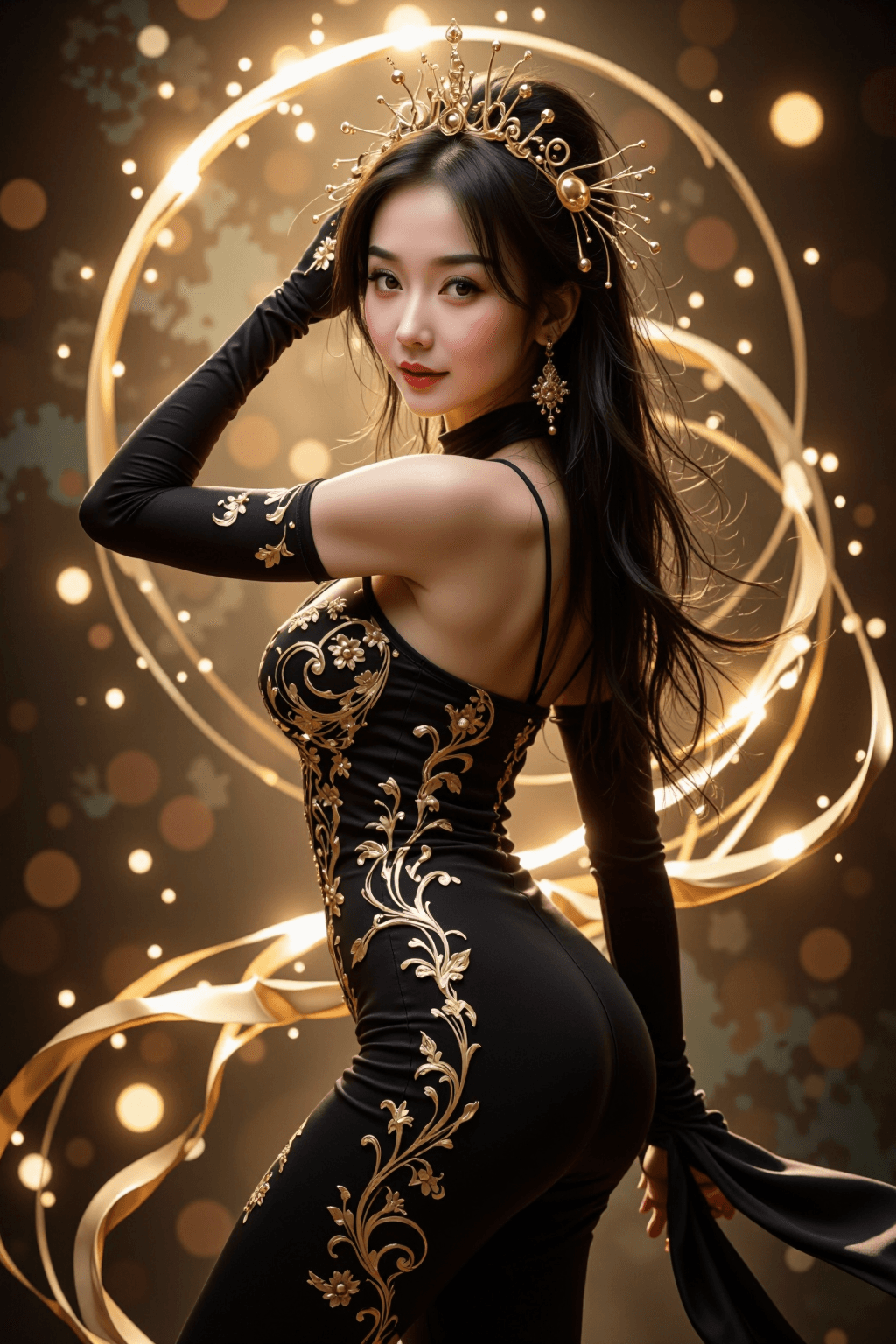 AI generated: A professional, ultra-realistic, and high-resolution photograph of a breathtakingly beautiful chines...