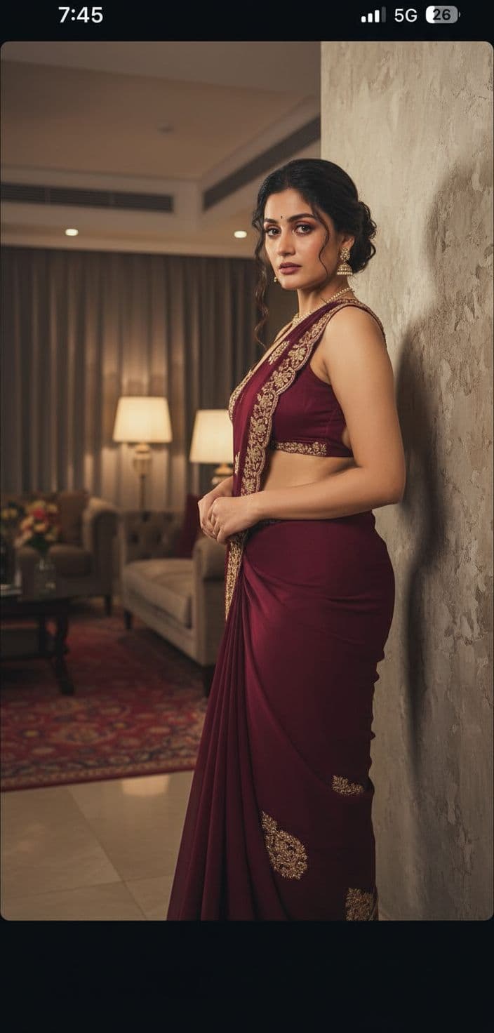 AI generated: full body view  of most beautiful girl as most beautiful indian realstic girl with plus size FLAT st...