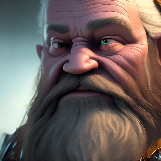 AI generated: daylight, indirect lighting, dwarf kindly looking, cinematic, hyper realism, high detail, octane ren...