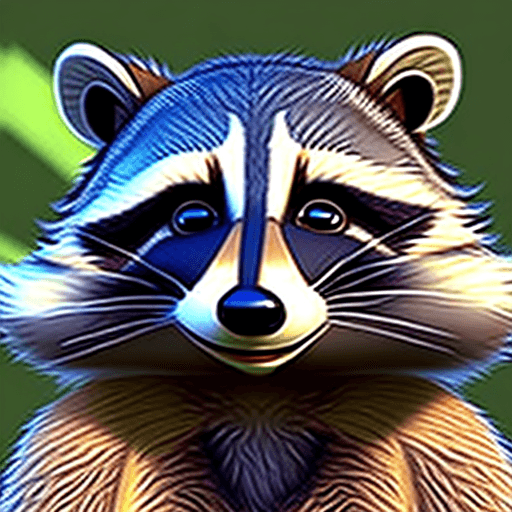 AI generated: anthropomorphic raccoon