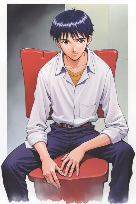 [Flux] Sadamoto Yoshiyuki/贞本义行 《EVANGELION》/《EVA》/《新世纪福音战士》 Ayanami Rei, Souryuu Asuka Langley- Artist Style
