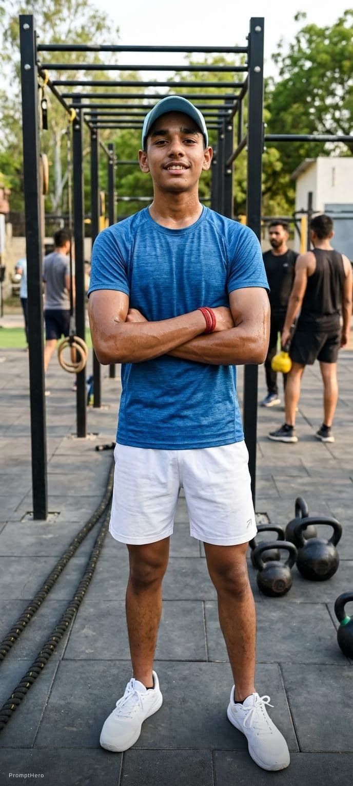 AI generated: Boy fitness