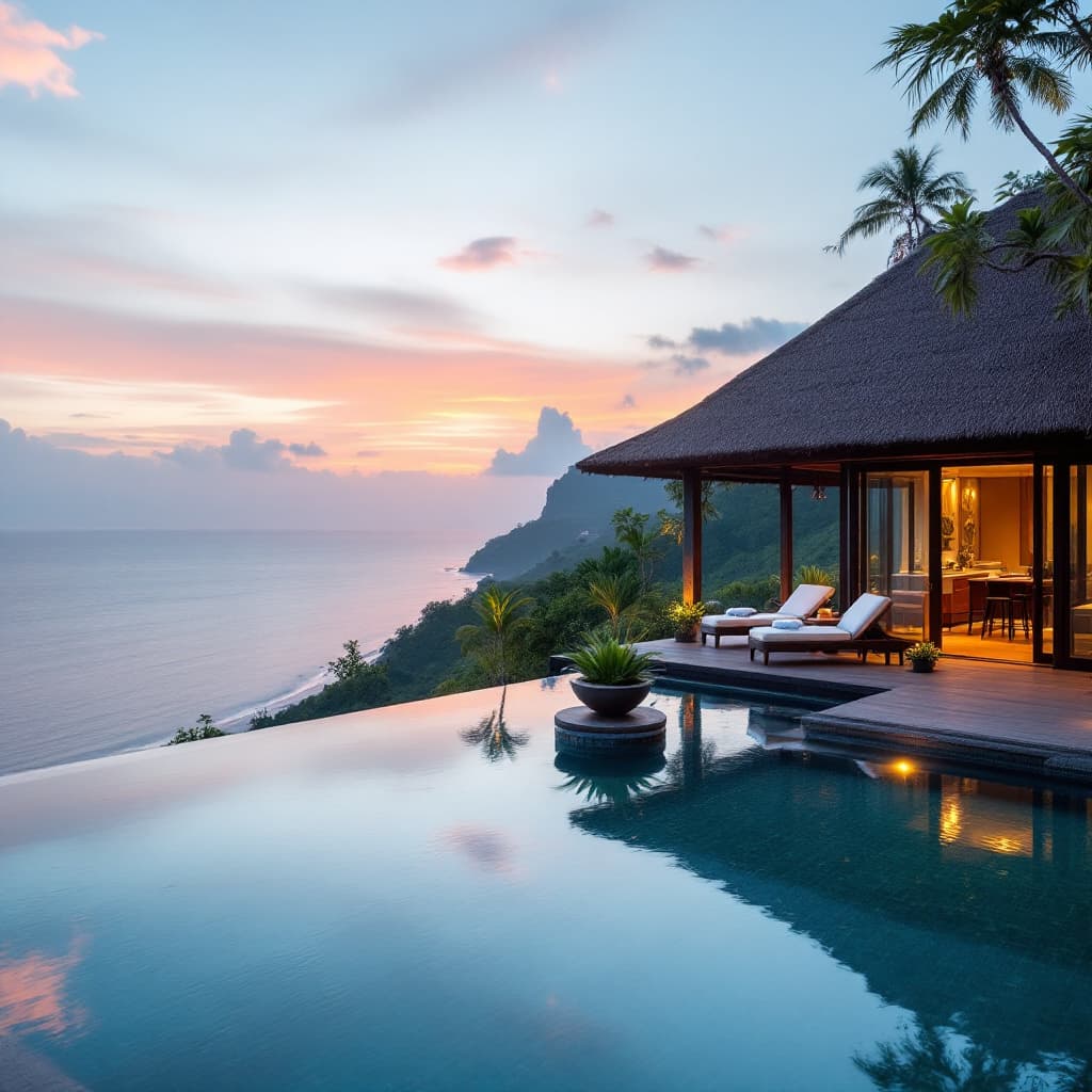 AI generated: exotic hotel in Bali