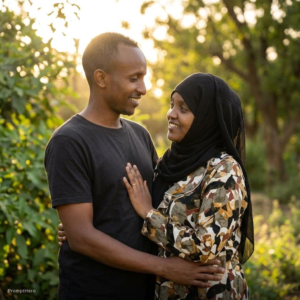 AI generated: a couple in love
