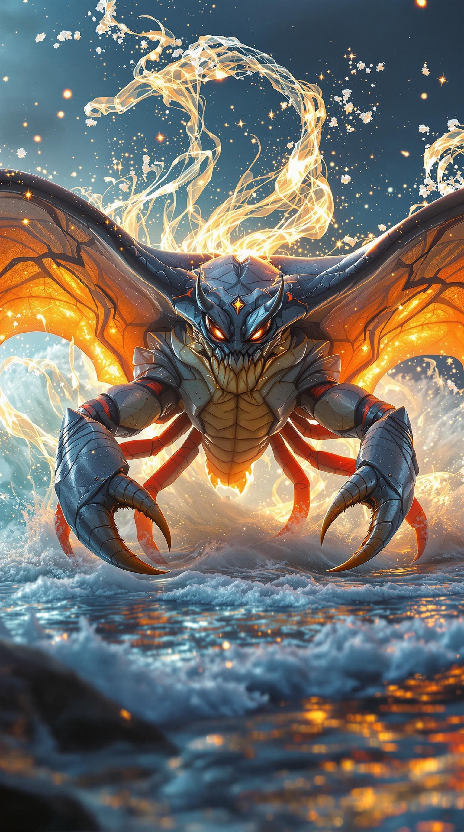 AI generated: An ultrawide, hyper-detailed movie still of a hybrid creature combining the majestic features of a m...