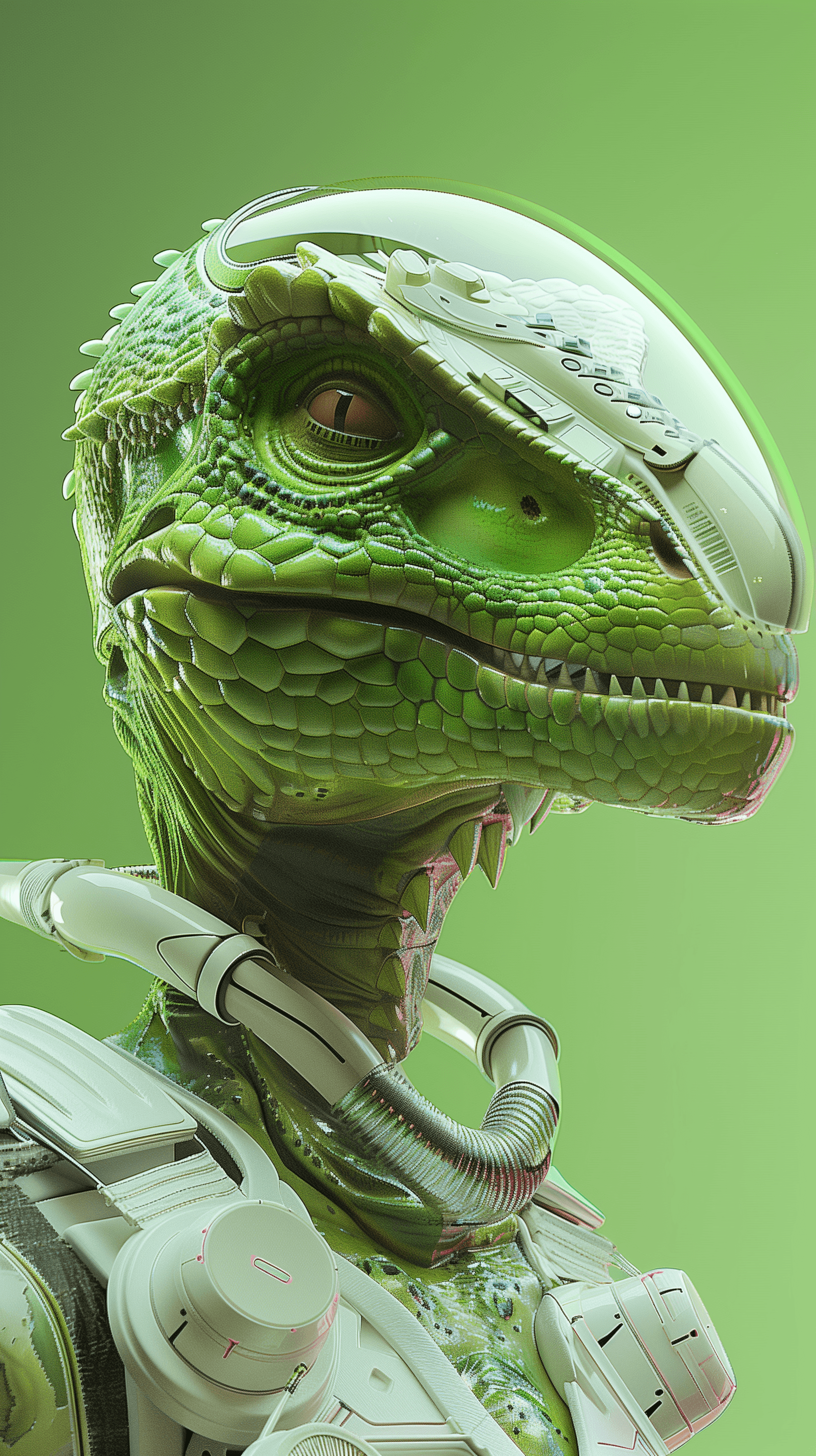 AI generated: Alien dinosaur --ar 9:16 --style raw