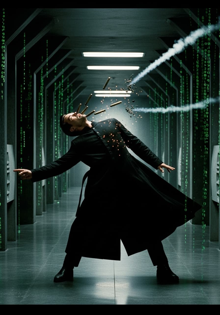 AI generated: cinematic shot from the film "The Matrix"