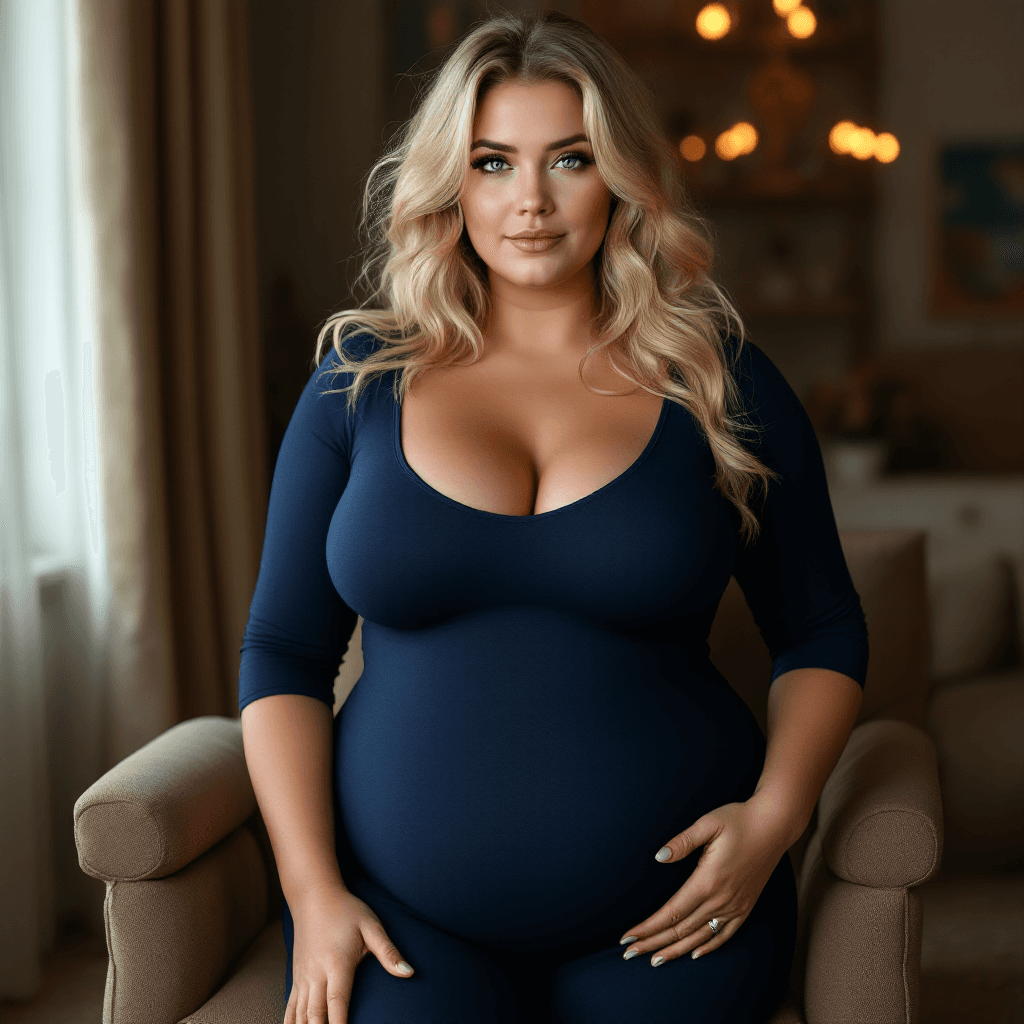 AI generated: Swedish blonde, tight-fitting, curvy body, 22-year-old woman, great lower shape, realistic 8k, makeu...