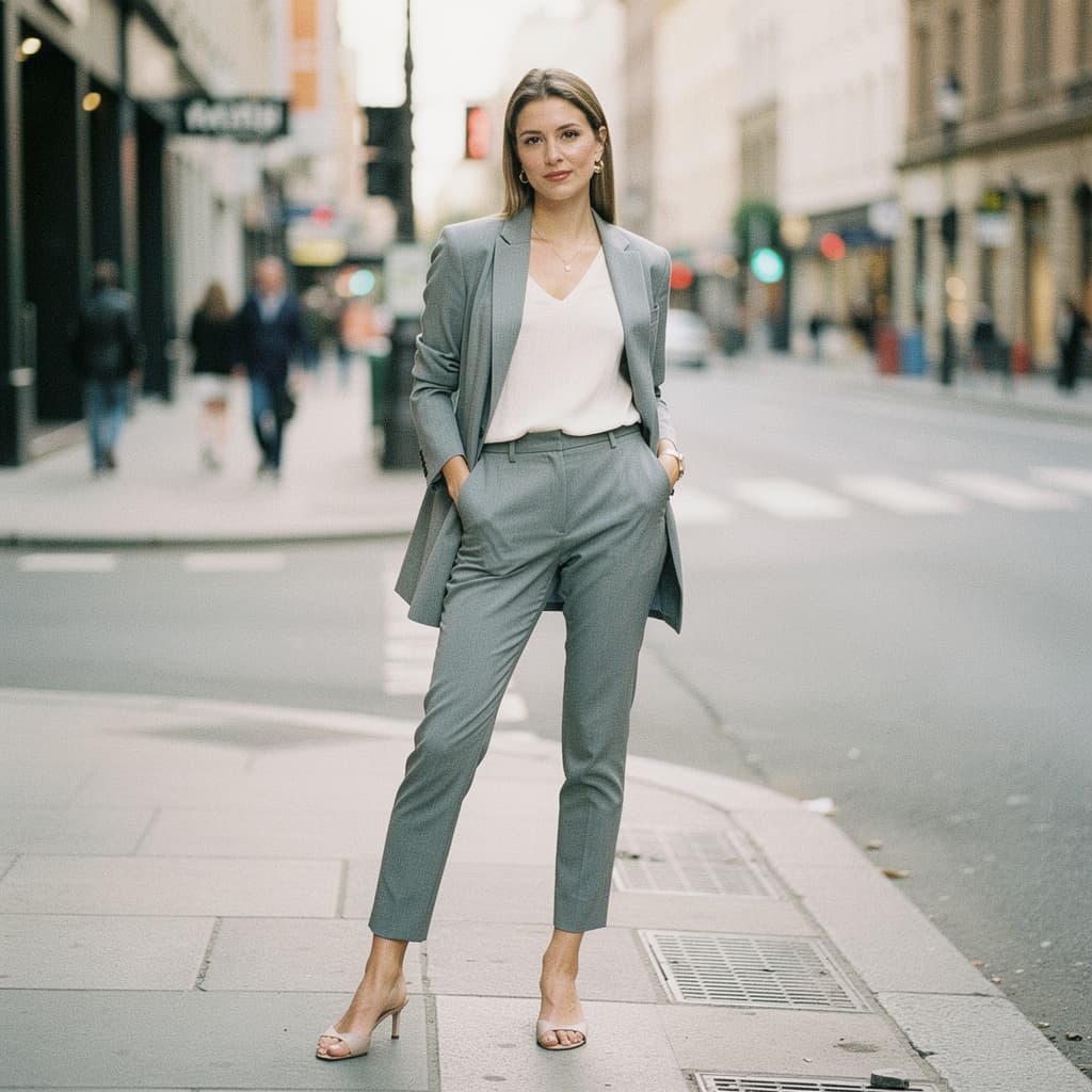 AI generated: street style photo of a nude gorgeous goddess, full body visible, long legs, natural lighting, shot ...