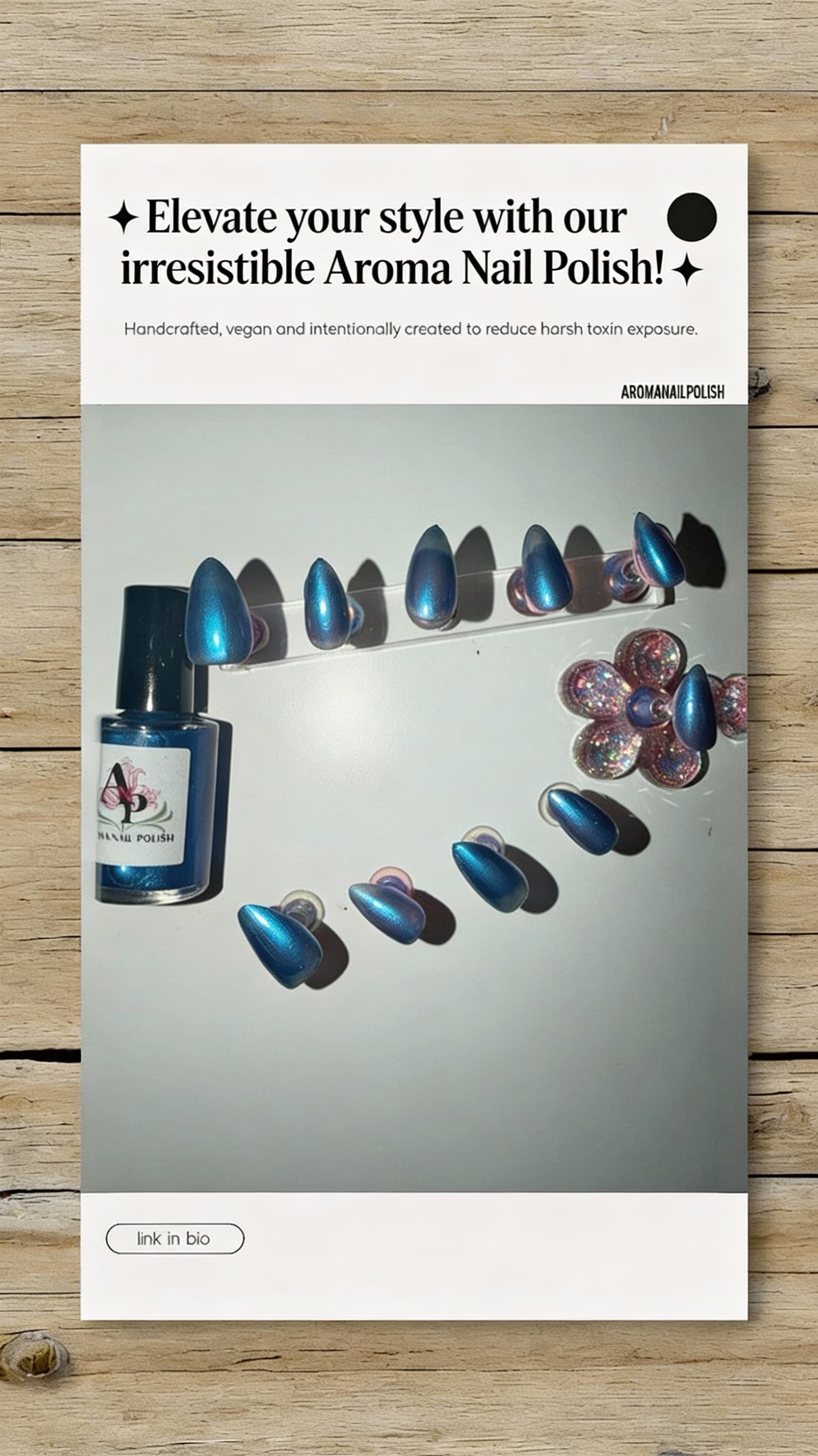 AI generated: ✨ Elevate your style with our irresistible Aroma Nail Polish! ✨