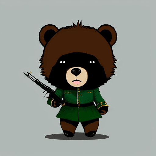 AI generated: CHIBI BEAR SOLDIRE