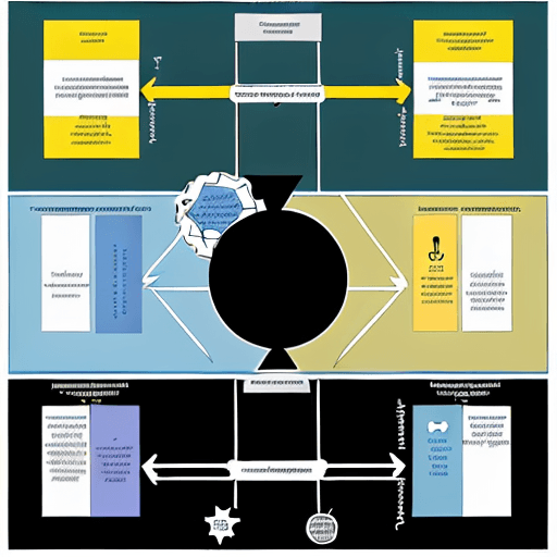 AI generated: Please create a horizontal divergent and convergent flowchart of the "design thinking" process, incl...