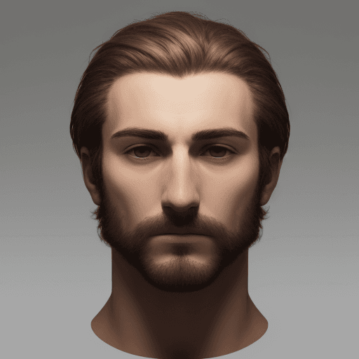 AI generated: Head of a personal part of a man