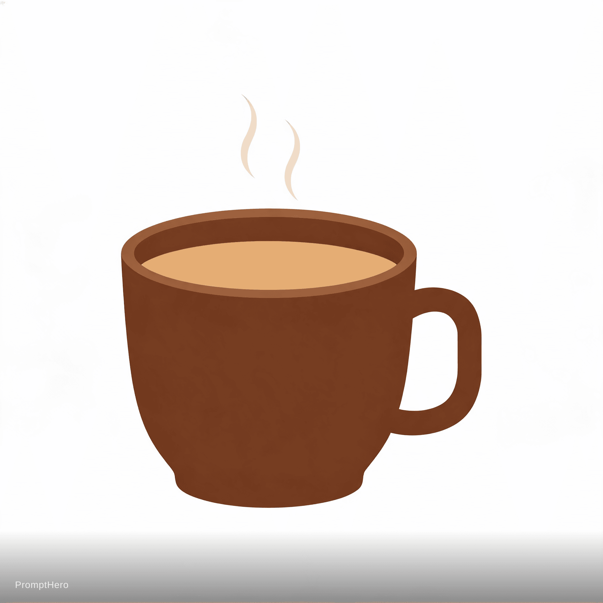 AI generated: Cafétéria, vente de café express, tasse de couleur marron et thé chaux à l'intérieur 