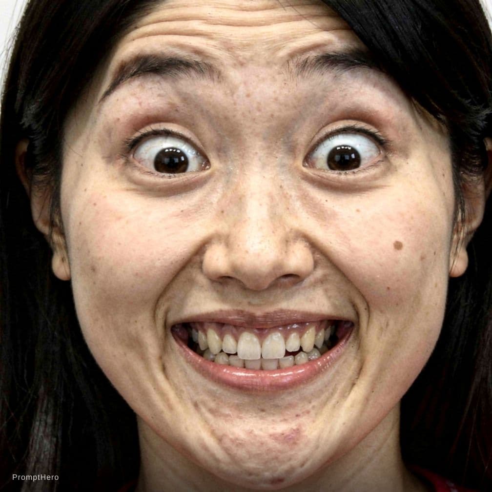 AI generated: ahegao face