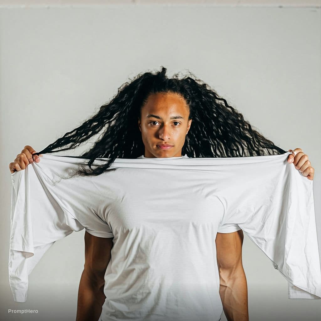 AI generated: Remove the shirt