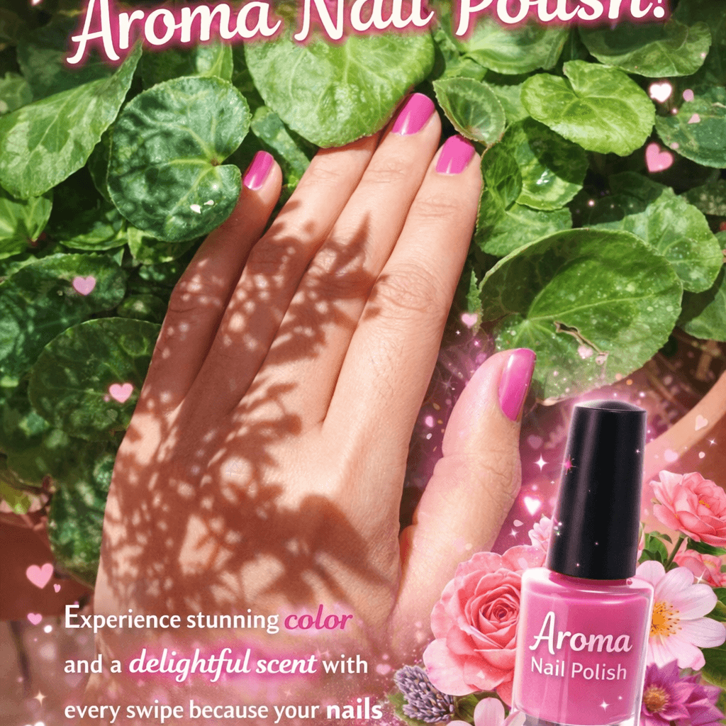 AI generated: ✨ Elevate your style with our irresistible Aroma Nail Polish! ✨ Experience stunning color and a deli...