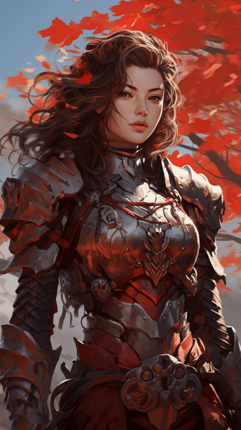 AI generated: ((masterpiece, best quality, detailed)), outdoor arena, wind_lift, hoyeon jung as a modern gladiator...