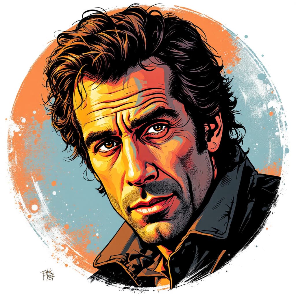 AI generated: the fonz in the style of John Severin
