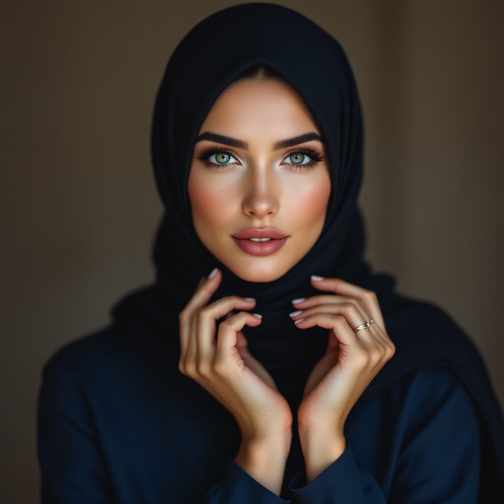 AI generated: 35 years old, european face, married woman, fair-skinned, tall, height 1.70 cm, extra beautiful, hij...